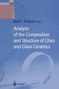 Enlarge image Cover: Analysis of the Composition and Structure of Glass and Glass Ceramics - Springer