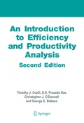 Cover: An Introduction to Efficiency and Productivity Analysis - Springer
