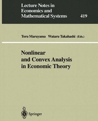 Enlarge image Cover: Nonlinear and Convex Analysis in Economic Theory - Springer