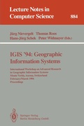 Cover: IGIS '94: Geographic Information Systems - Springer