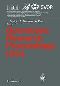 Bild vergrößern Bild: Operations Research Proceedings 1994 - Springer