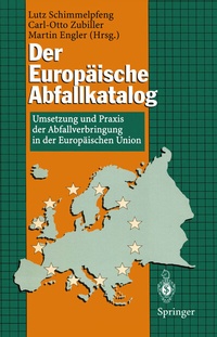 Abbildung von: Der Europäische Abfallkatalog - Springer