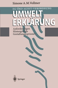 Abbildung von: EG-Öko-Audit-Verordnung Umwelterklärung - Springer