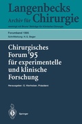 Cover: Chirurgisches Forum '95 f&uuml;r experimentelle und klinische Forschung - Springer