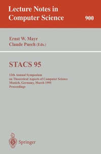 Enlarge image Cover: STACS 95 - Springer