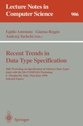 Cover: Recent Trends in Data Type Specification - Springer