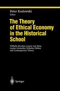 Cover: The Theory of Ethical Economy in the Historical School - Springer