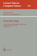 Cover: Term Rewriting - Springer