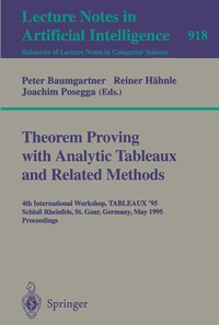 Enlarge image Cover: Theorem Proving with Analytic Tableaux and Related Methods - Springer