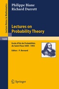 Cover: Lectures on Probability Theory - Springer