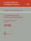 Cover: Combinatorial Pattern Matching - Springer