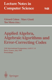 Abbildung von: Applied Algebra, Algebraic Algorithms and Error-Correcting Codes - Springer