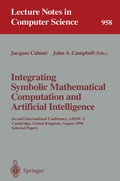 Cover: Integrating Symbolic Mathematical Computation and Artificial Intelligence - Springer