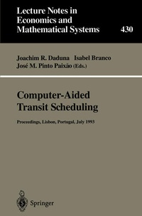 Enlarge image Cover: Computer-Aided Transit Scheduling - Springer