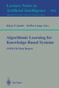 Cover: Algorithmic Learning for Knowledge-Based Systems - Springer