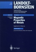Cover: 3d, 4d and 5d Elements, Alloys and Compounds - Springer
