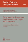 Cover: Programming Languages: Implementations, Logics and Programs - Springer
