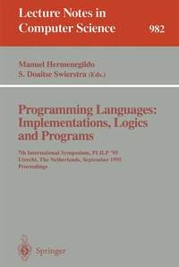 Enlarge image Cover: Programming Languages: Implementations, Logics and Programs - Springer
