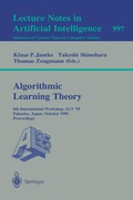 Cover: Algorithmic Learning Theory - Springer