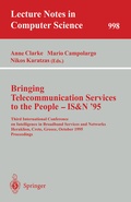 Cover: Bringing Telecommunication Services to the People - IS&N '95 - Springer