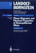Cover: Nonequilibrium Phase Diagrams of Ternary Amorphous Alloys - Springer