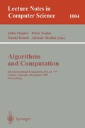 Cover: Algorithms and Computations - Springer