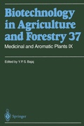 Cover: Medicinal and Aromatic Plants IX - Springer