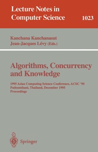 Enlarge image Cover: Algorithms, Concurrency and Knowledge - Springer