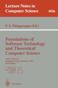 Cover: Foundations of Software Technology and Theoretical Computer Science - Springer