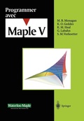 Cover: Programmer avec Maple V - Springer
