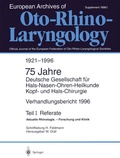 Cover: Verhandlungsbericht 1996 der Deutschen Gesellschaft f&uuml;r Hals-Nasen-Ohren-Heilkunde, Kopf- und Hals-Chirurgie - Springer