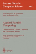 Cover: Applied Parallel Computing. Computations in Physics, Chemistry and Engineering Science - Springer