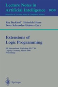 Cover: Extensions of Logic Programming - Springer