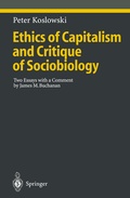 Cover: Ethics of Capitalism and Critique of Sociobiology - Springer