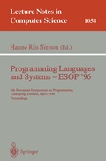 Cover: Programming Languages and Systems - ESOP '96 - Springer