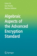 Cover: Algebraic Aspects of the Advanced Encryption Standard - Springer
