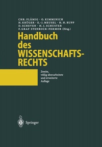 Abbildung von: Handbuch des Wissenschaftsrechts - Springer