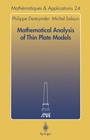 Cover: Mathematical Analysis of Thin Plate Models - Springer