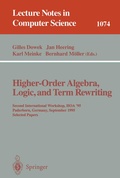 Cover: Higher-Order Algebra, Logic, and Term Rewriting - Springer