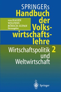 Abbildung von: Springers Handbuch der Volkswirtschaftslehre 2 - Springer