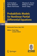 Cover: Probabilistic Models for Nonlinear Partial Differential Equations - Springer