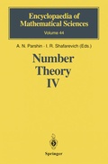 Cover: Number Theory IV - Springer
