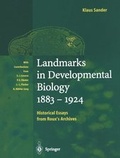Cover: Landmarks in Developmental Biology 1883-1924 - Springer