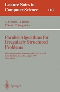 Cover: Parallel Algorithms for Irregularly Structured Problems - Springer