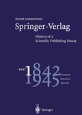 Cover: Springer-Verlag: History of a Scientific Publishing House - Springer