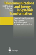 Cover: Telecommunications and Energy in Systemic Transformation - Springer