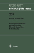 Cover: H&auml;ndigkeitsgerechte Gestaltung der Mensch-Maschine-Schnittstelle - Springer