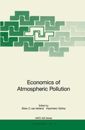 Cover: Economics of Atmospheric Pollution - Springer