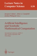 Cover: Artificial Intelligence and Symbolic Mathematical Computation - Springer