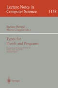Cover: Types for Proofs and Programs - Springer